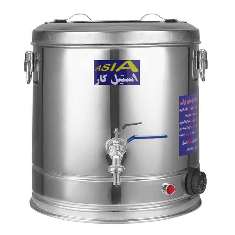 سماور برقی 15 لیتری استیل (ترموس)